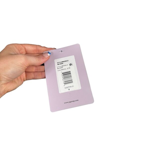 JS Collections Adeline Cocktail Midi Dress Dark Midnight Navy Blue NWT Womens 8 - Picture 5 of 9